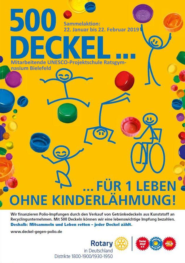 Deckel gegen Polio Plakat fr Homepage