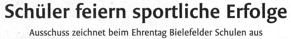 Ehrentag Schulsport Titel