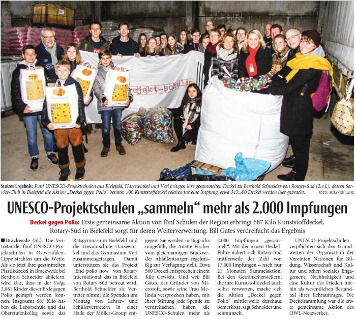 deckel gegen polio